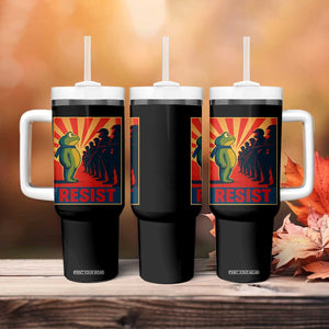 Frog Resist Tumbler With Handle Free Portland Oregon Poster Graphic Freedom Fighters TS02 Print Your Wear