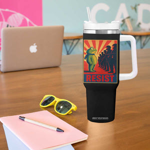 Frog Resist Tumbler With Handle Free Portland Oregon Poster Graphic Freedom Fighters TS02 Print Your Wear