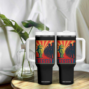Frog Resist Tumbler With Handle Free Portland Oregon Poster Graphic Freedom Fighters TS02 Print Your Wear