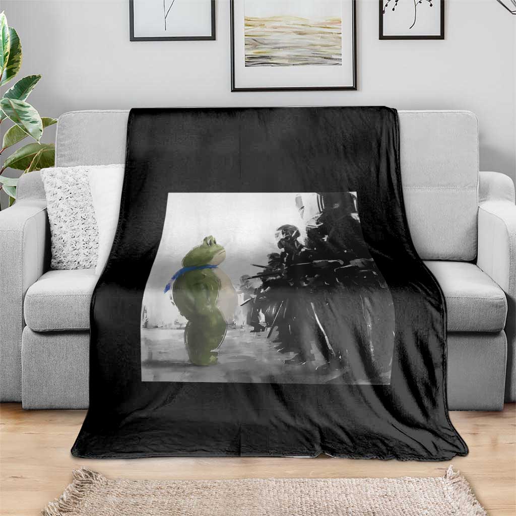 Frog Resist Throw Blanket Free Portland Oregon Freedom Fighters TS02 Print Your Wear