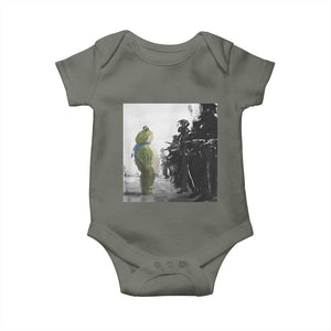Frog Resist Baby Onesie Free Portland Oregon Freedom Fighters TS02 Military Green Print Your Wear