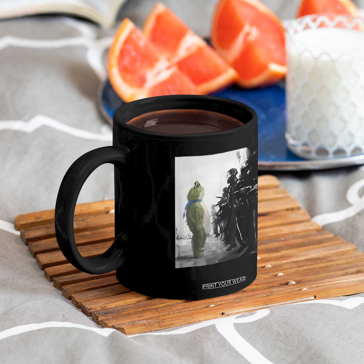 Frog Resist Coffee Mug Free Portland Oregon Freedom Fighters TS02 Print Your Wear