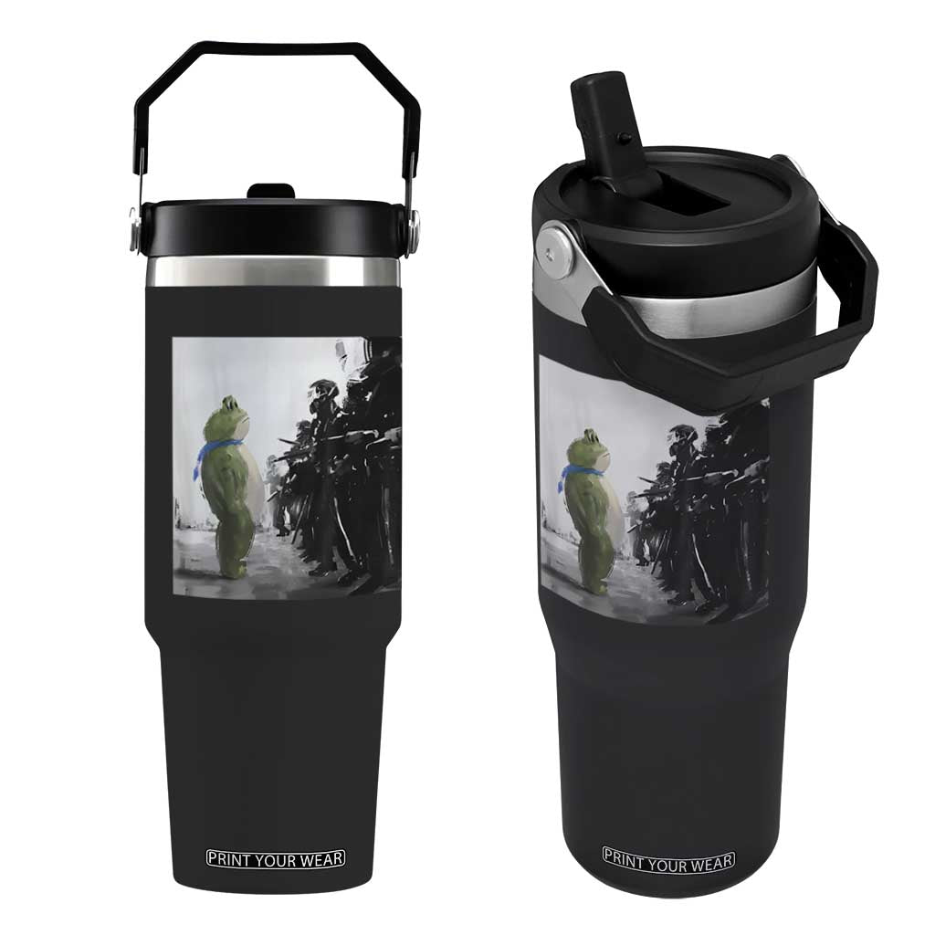 Frog Resist Flip Straw Tumbler Free Portland Oregon Freedom Fighters TS02 One Size: 30 oz Black Print Your Wear