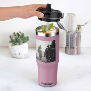 Frog Resist Flip Straw Tumbler Free Portland Oregon Freedom Fighters TS02 One Size: 30 oz Light Pink Print Your Wear
