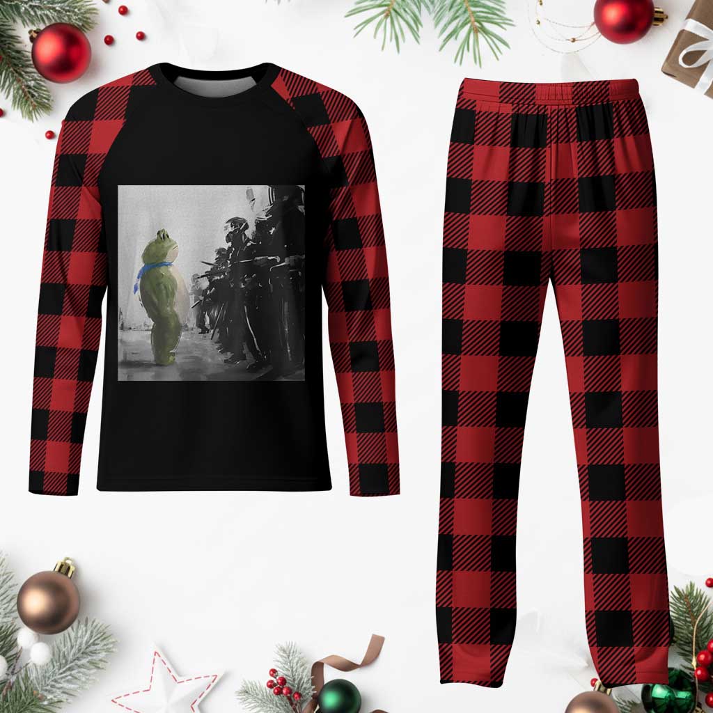 Frog Resist Plaid Pajama Set Free Portland Oregon Freedom Fighters TS02 Buffalo Plaid Print Your Wear