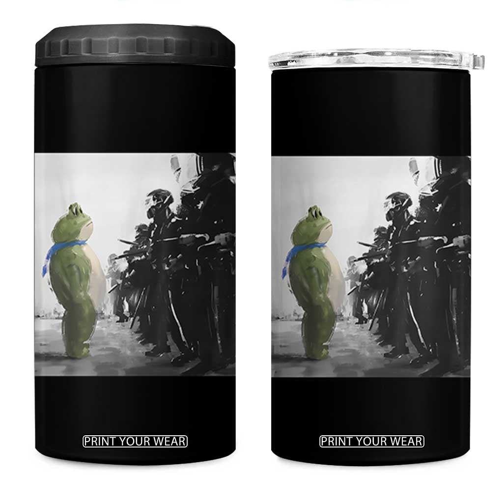 Frog Resist 4 in 1 Can Cooler Tumbler Free Portland Oregon Freedom Fighters TS02 One Size: 16 oz Black Print Your Wear