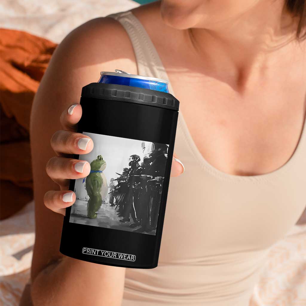 Frog Resist 4 in 1 Can Cooler Tumbler Free Portland Oregon Freedom Fighters TS02 Print Your Wear