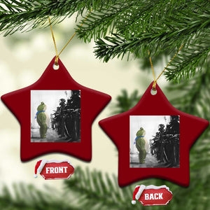 Frog Resist Ceramic Ornament Free Portland Oregon Freedom Fighters TS02 Print Your Wear