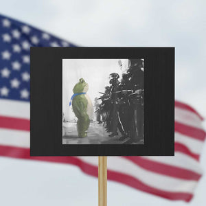 Frog Resist Protest Sign Free Portland Oregon Freedom Fighters - Print Your Wear