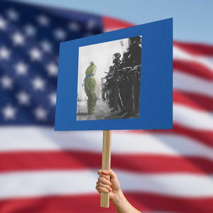 Frog Resist Protest Sign Free Portland Oregon Freedom Fighters - Print Your Wear