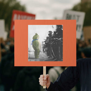 Frog Resist Protest Sign Free Portland Oregon Freedom Fighters - Print Your Wear