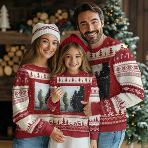 Frog Resist Ugly Christmas Sweater Free Portland Oregon Freedom Fighters TS02 Red Beige Print Your Wear