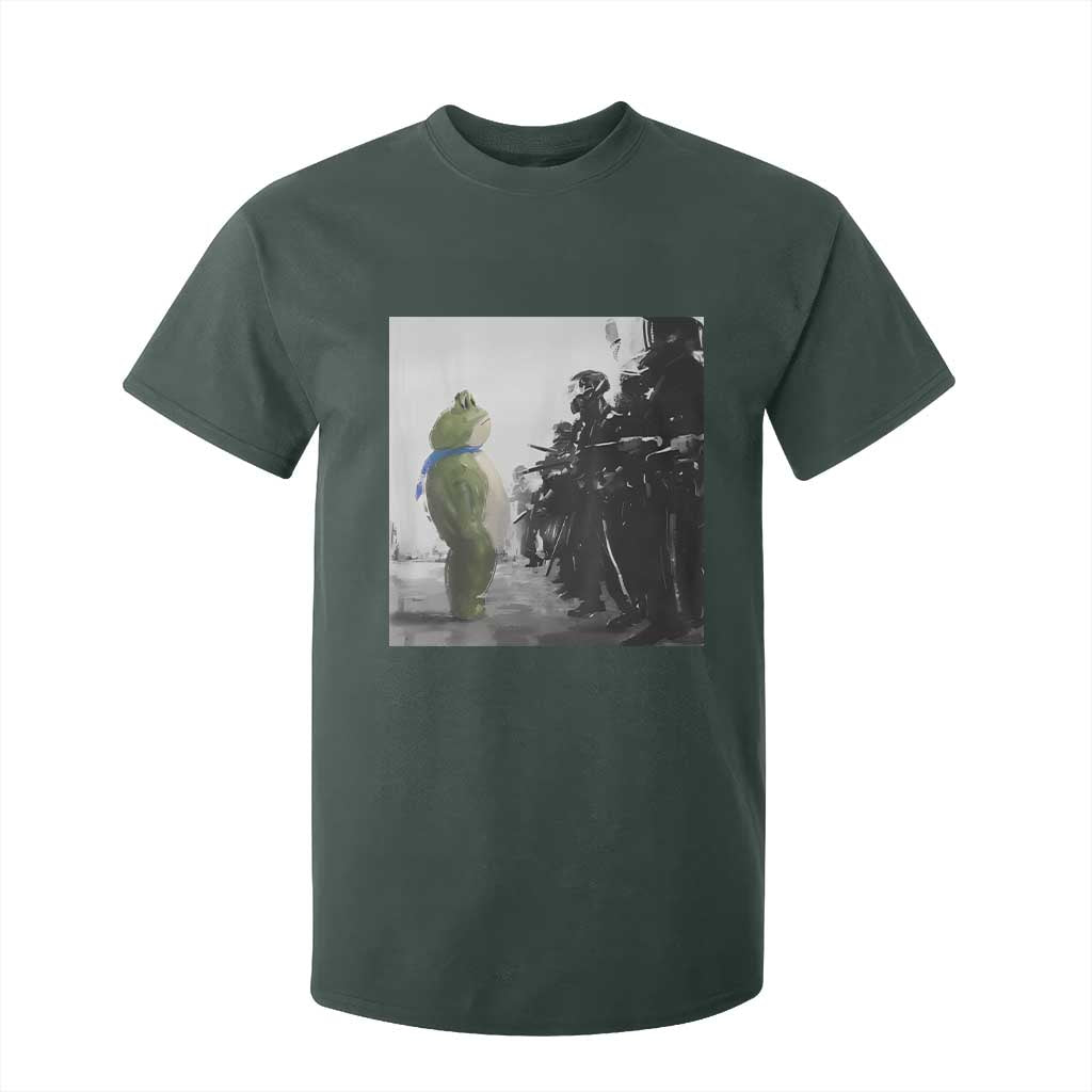 Frog Resist T Shirt For Kid Free Portland Oregon Freedom Fighters TS02 Dark Forest Green Print Your Wear