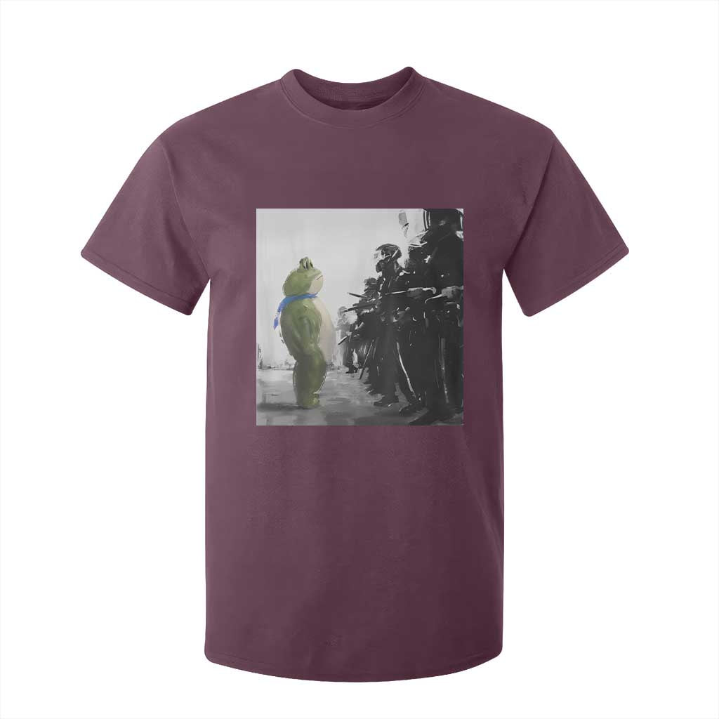 Frog Resist T Shirt For Kid Free Portland Oregon Freedom Fighters TS02 Maroon Print Your Wear