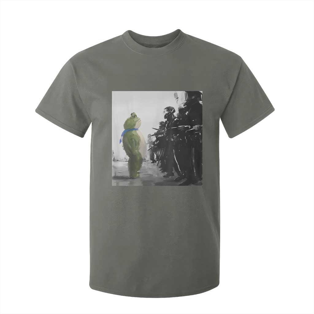 Frog Resist T Shirt For Kid Free Portland Oregon Freedom Fighters TS02 Military Green Print Your Wear
