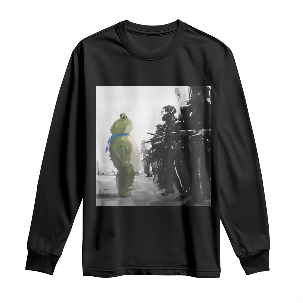 Frog Resist Long Sleeve Shirt Free Portland Oregon Freedom Fighters TS02 Black Print Your Wear