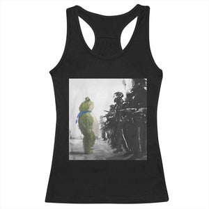 Frog Resist Racerback Tank Top Free Portland Oregon Freedom Fighters TS02 Black Print Your Wear