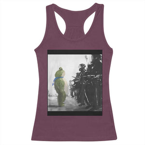 Frog Resist Racerback Tank Top Free Portland Oregon Freedom Fighters - Print Your Wear