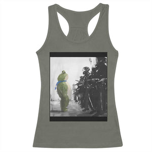 Frog Resist Racerback Tank Top Free Portland Oregon Freedom Fighters - Print Your Wear