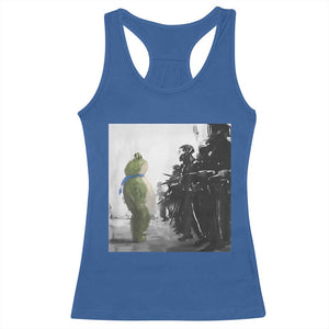 Frog Resist Racerback Tank Top Free Portland Oregon Freedom Fighters TS02 Royal Blue Print Your Wear