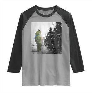 Frog Resist Raglan Shirt Free Portland Oregon Freedom Fighters TS02 Sport Gray Black Print Your Wear