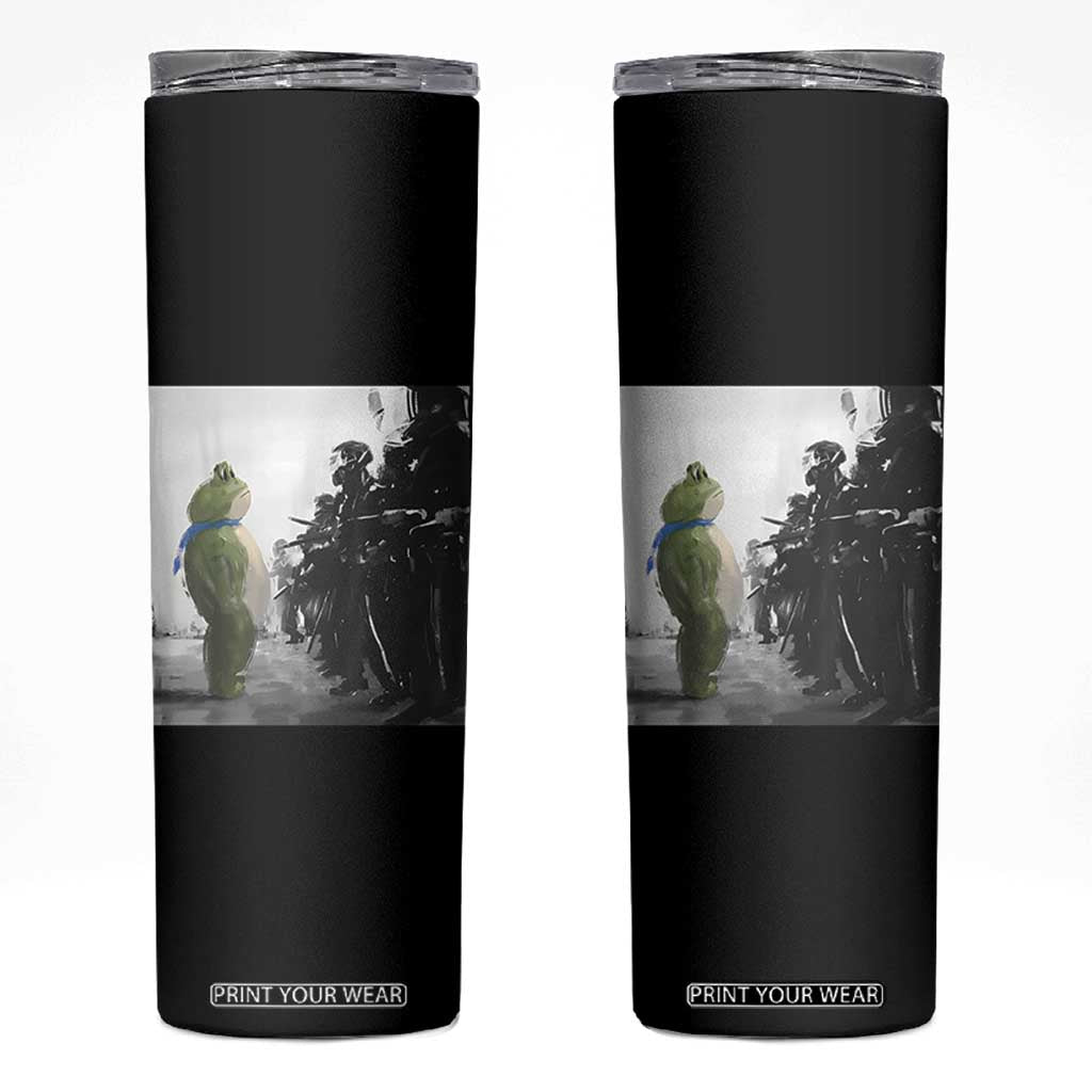 Frog Resist Skinny Tumbler Free Portland Oregon Freedom Fighters TS02 Black Print Your Wear