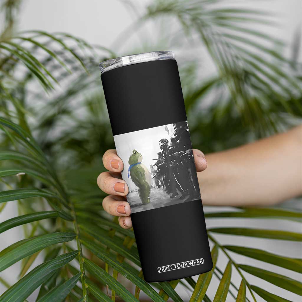 Frog Resist Skinny Tumbler Free Portland Oregon Freedom Fighters TS02 Print Your Wear