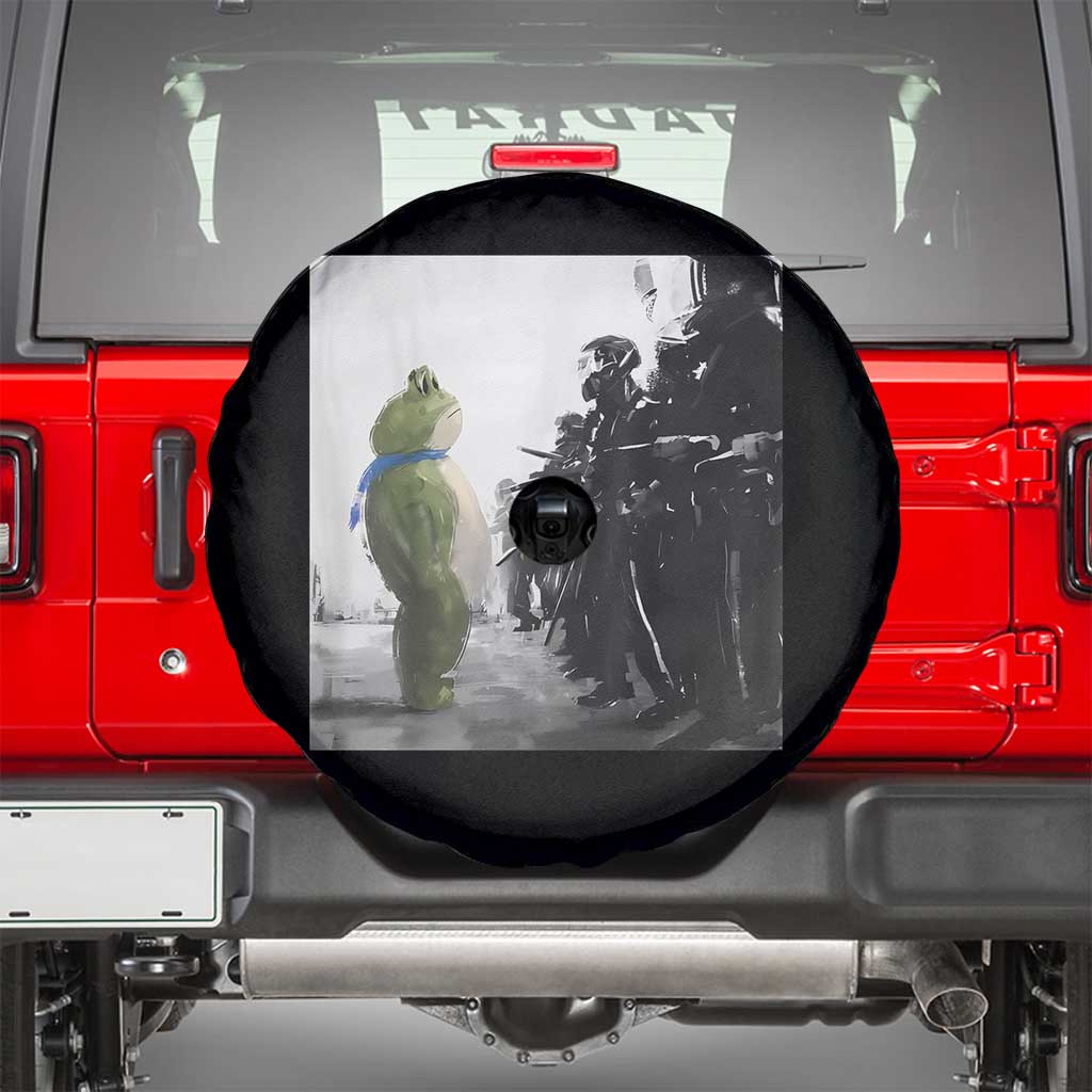 Frog Resist Spare Tire Cover Free Portland Oregon Freedom Fighters TS02 Black Print Your Wear