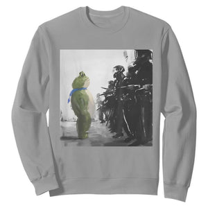 Frog Resist Sweatshirt Free Portland Oregon Freedom Fighters TS02 Sport Gray Print Your Wear