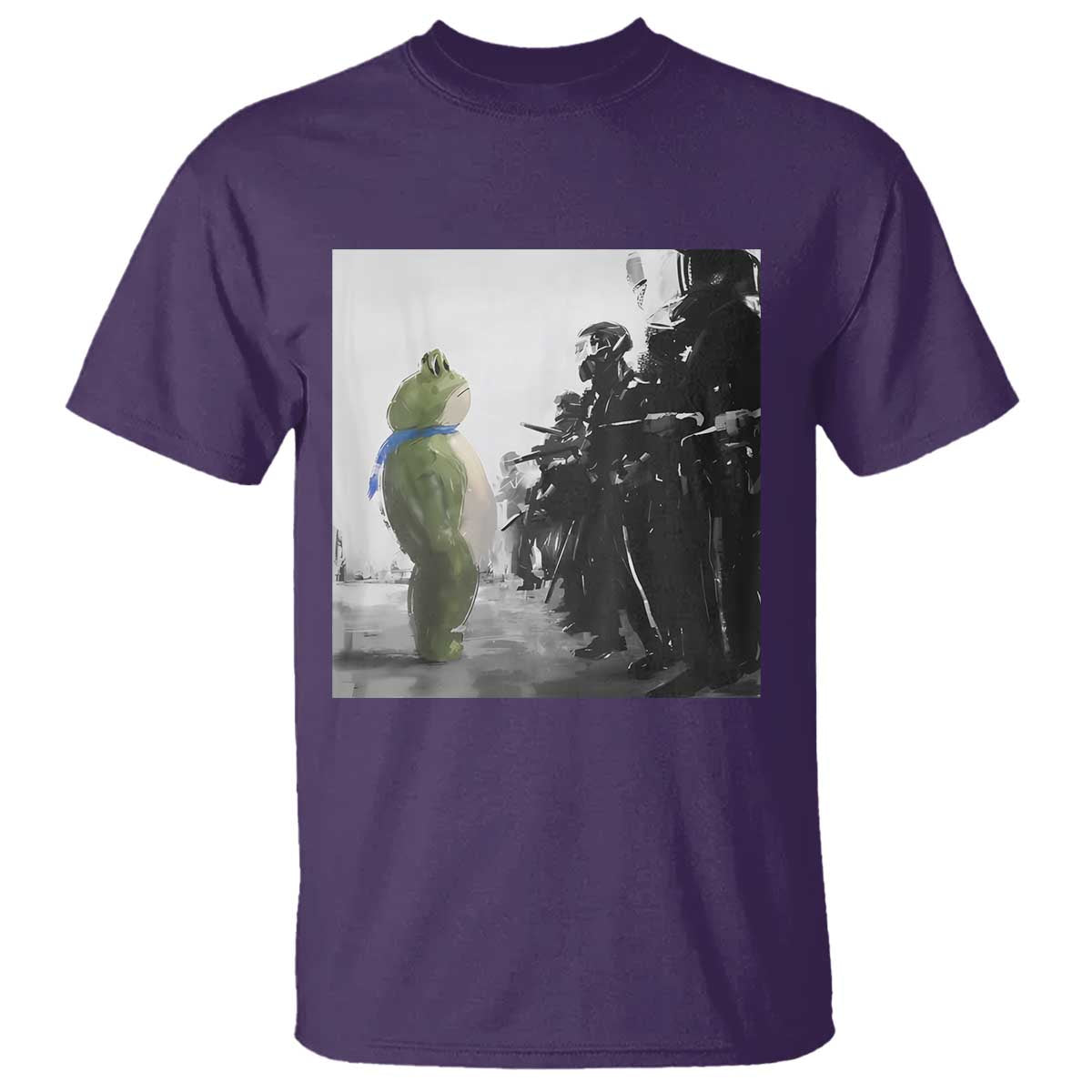 Frog Resist T Shirt Free Portland Oregon Freedom Fighters TS02 Purple Print Your Wear