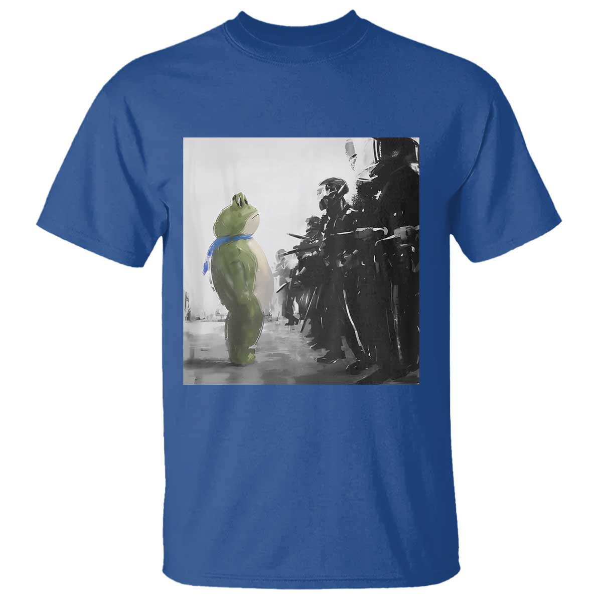 Frog Resist T Shirt Free Portland Oregon Freedom Fighters TS02 Royal Blue Print Your Wear