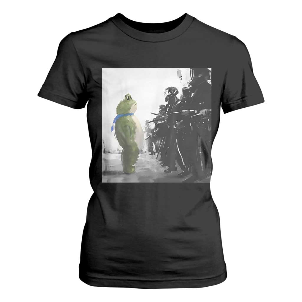 Frog Resist T Shirt For Women Free Portland Oregon Freedom Fighters TS02 Black Print Your Wear