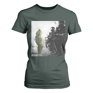 Frog Resist T Shirt For Women Free Portland Oregon Freedom Fighters TS02 Dark Forest Green Print Your Wear