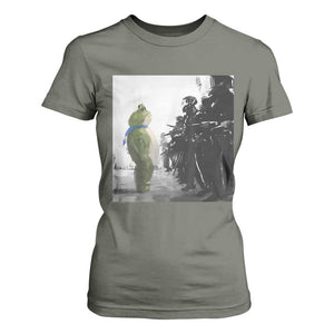 Frog Resist T Shirt For Women Free Portland Oregon Freedom Fighters TS02 Military Green Print Your Wear