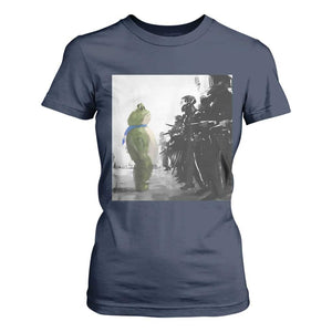 Frog Resist T Shirt For Women Free Portland Oregon Freedom Fighters TS02 Navy Print Your Wear