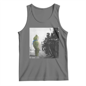 Frog Resist Tank Top Free Portland Oregon Freedom Fighters TS02 Black Heather Print Your Wear