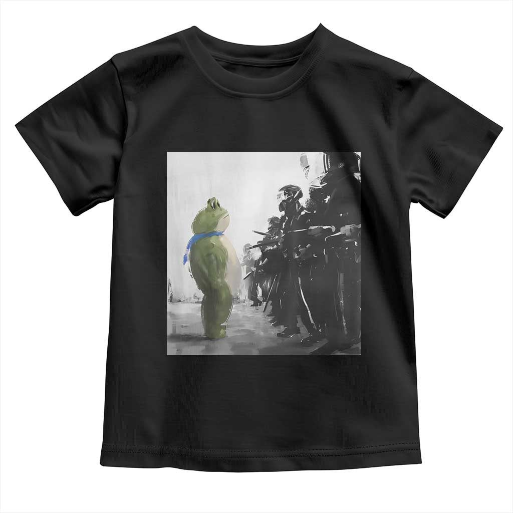 Frog Resist Toddler T Shirt Free Portland Oregon Freedom Fighters TS02 Black Print Your Wear