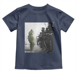 Frog Resist Toddler T Shirt Free Portland Oregon Freedom Fighters TS02 Navy Print Your Wear