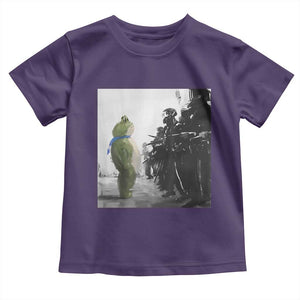 Frog Resist Toddler T Shirt Free Portland Oregon Freedom Fighters TS02 Purple Print Your Wear