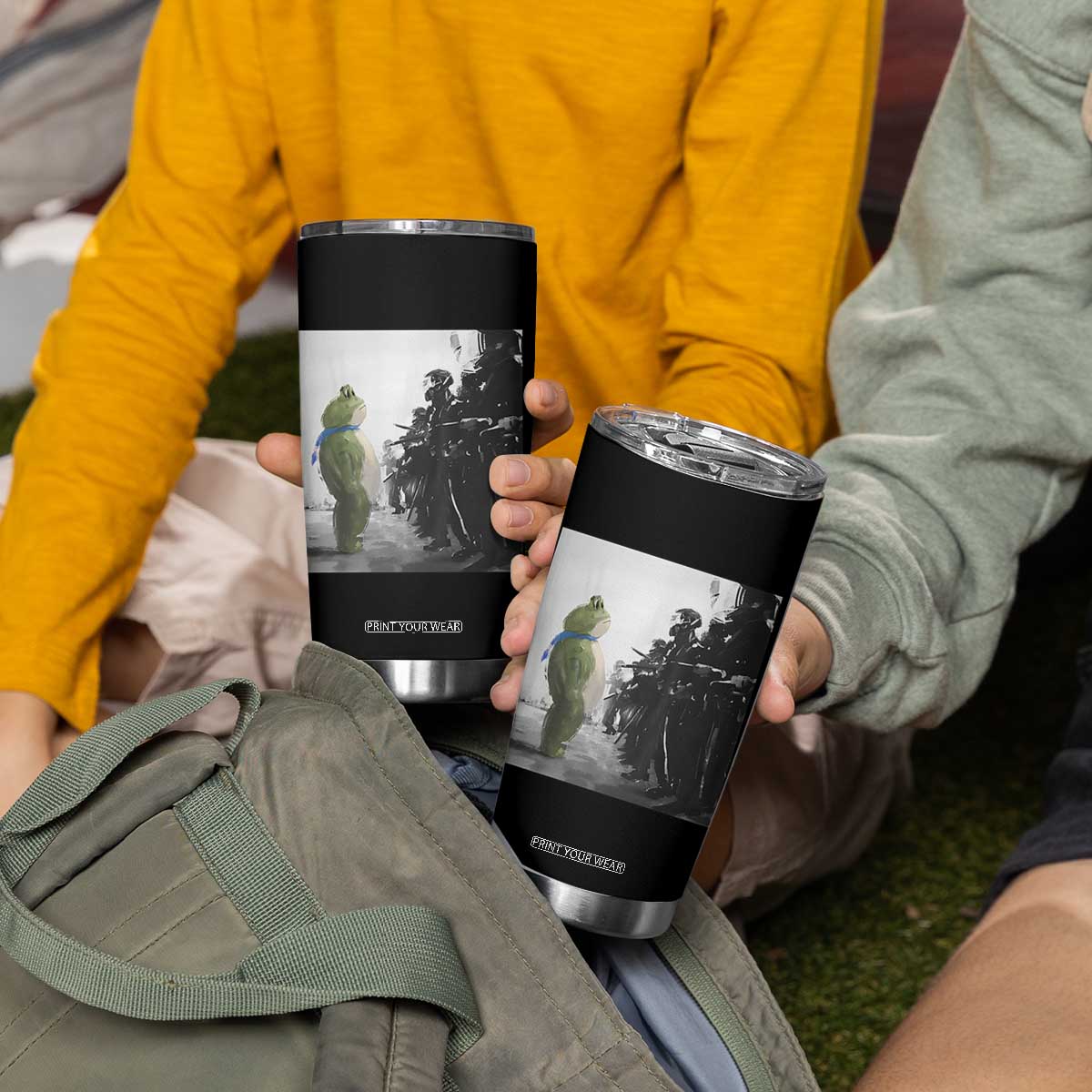 Frog Resist Tumbler Cup Free Portland Oregon Freedom Fighters TS02 Print Your Wear