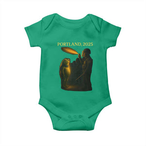 Resist Frog Political Poste Baby Onesie Free Portland Vintage Protest Graphic TS02 Irish Green Print Your Wear