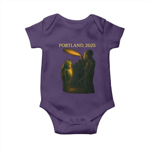 Resist Frog Political Poste Baby Onesie Free Portland Vintage Protest Graphic TS02 Purple Print Your Wear