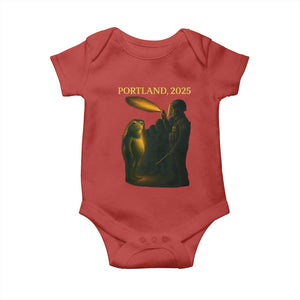 Resist Frog Political Poste Baby Onesie Free Portland Vintage Protest Graphic TS02 Red Print Your Wear