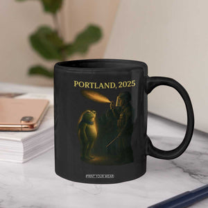 Resist Frog Political Poste Coffee Mug Free Portland Vintage Protest Graphic TS02 Print Your Wear