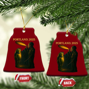 Resist Frog Political Poste Ceramic Ornament Free Portland Vintage Protest Graphic TS02 Print Your Wear