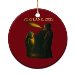 Resist Frog Political Poste Ceramic Ornament Free Portland Vintage Protest Graphic TS02 1pc Red Print Your Wear
