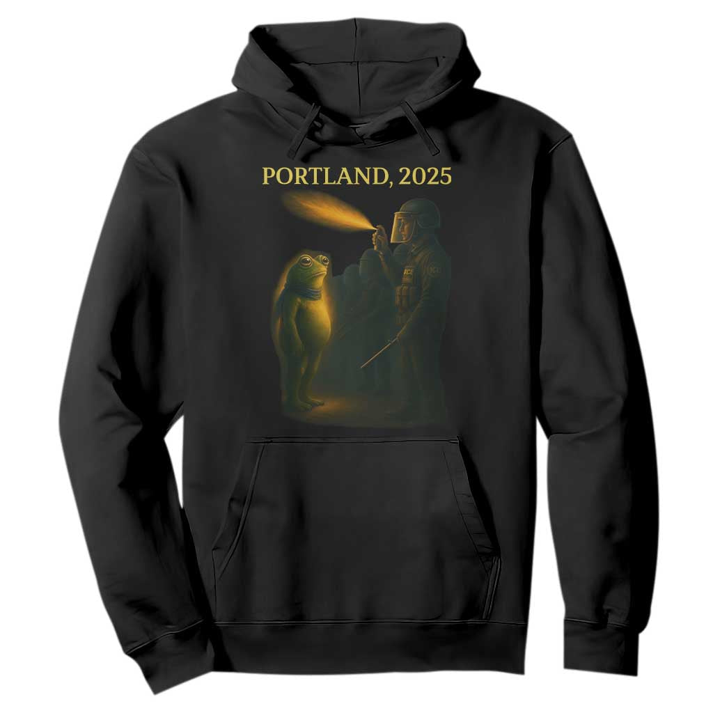 Resist Frog Political Poste Hoodie Free Portland Vintage Protest Graphic TS02 Black Print Your Wear