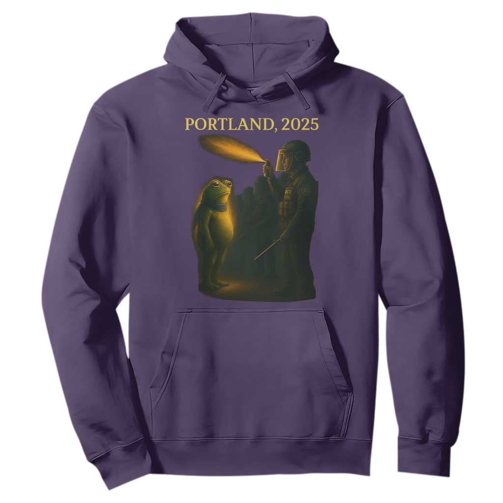 Resist Frog Political Poste Hoodie Free Portland Vintage Protest Graphic TS02 Purple Print Your Wear