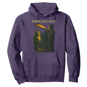 Resist Frog Political Poste Hoodie Free Portland Vintage Protest Graphic TS02 Purple Print Your Wear