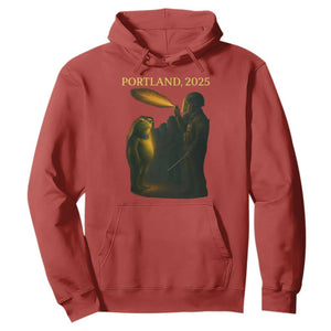Resist Frog Political Poste Hoodie Free Portland Vintage Protest Graphic TS02 Red Print Your Wear